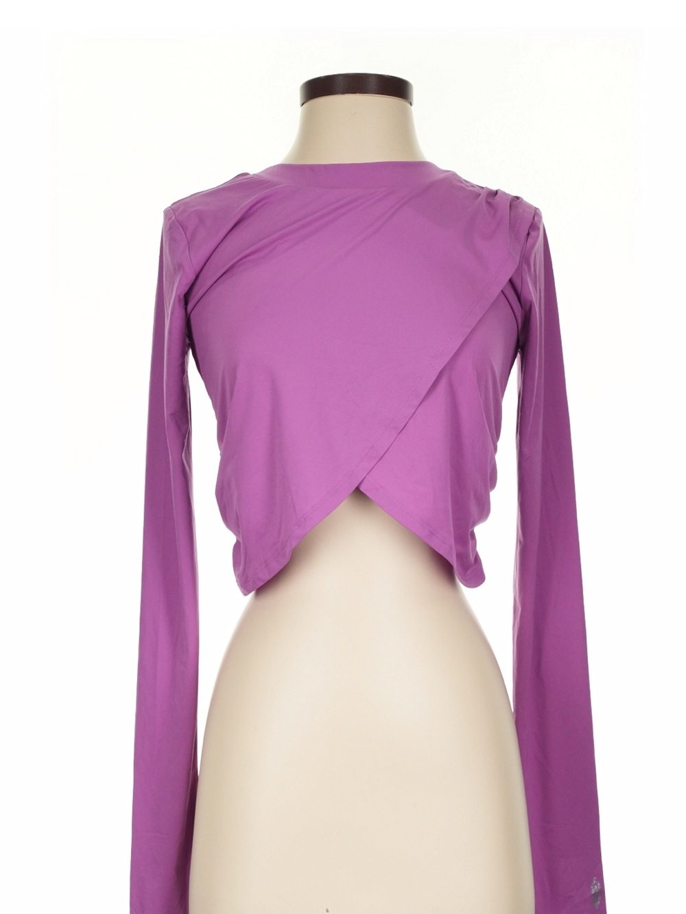 FP Movement by Free People Cropped Wrap style Long-Sleeve Top